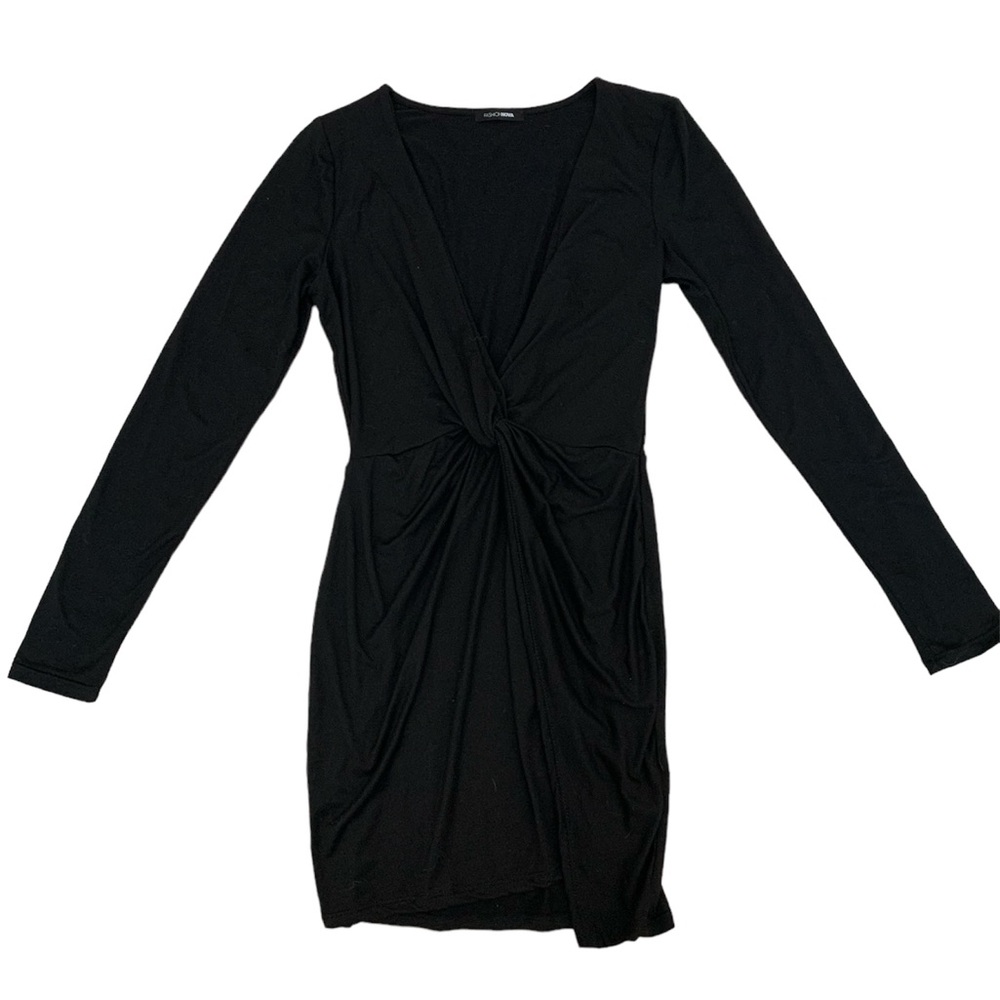 Fashion Nova Black Long Sleeve Dress